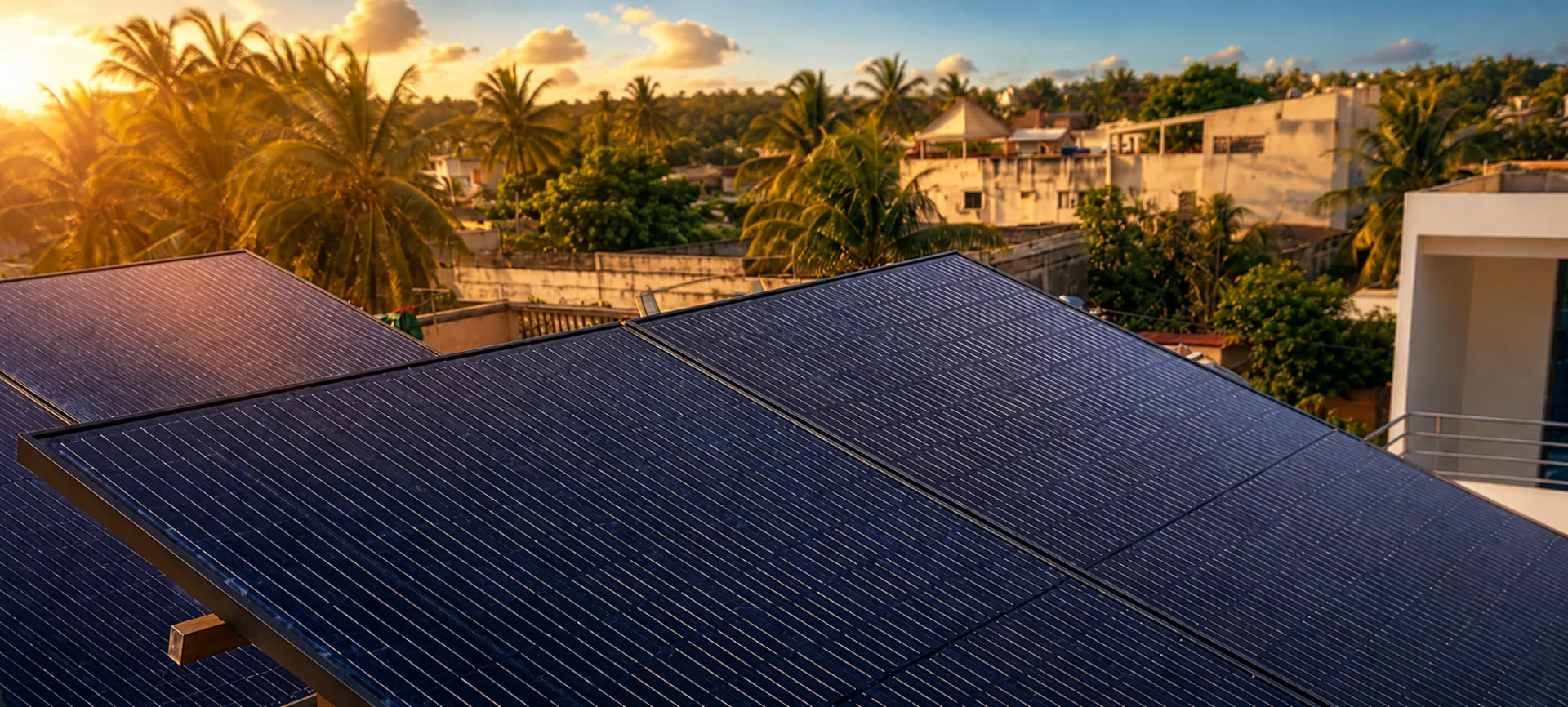 Installation solaire photovoltaïque industrielle toiture bac acier